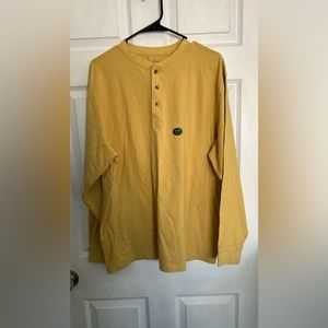 L.L. Bean Men’s Henley- Size Large- mustard color